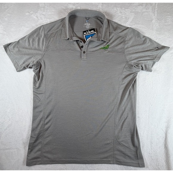 Kuhl Tops - Kuhl Engineered Polo Shirt Women's Sz L Cloud Gray Outdoor Hiking NWT
